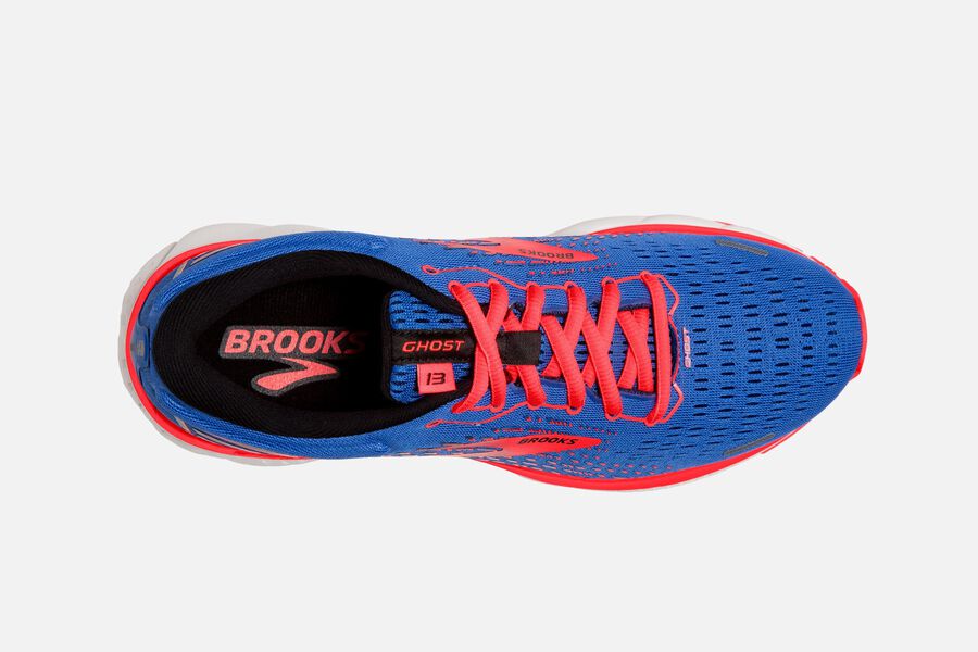 Brooks Running Shoes Womens Blue/Orange - Ghost 13 Road - 5648-XLVMI